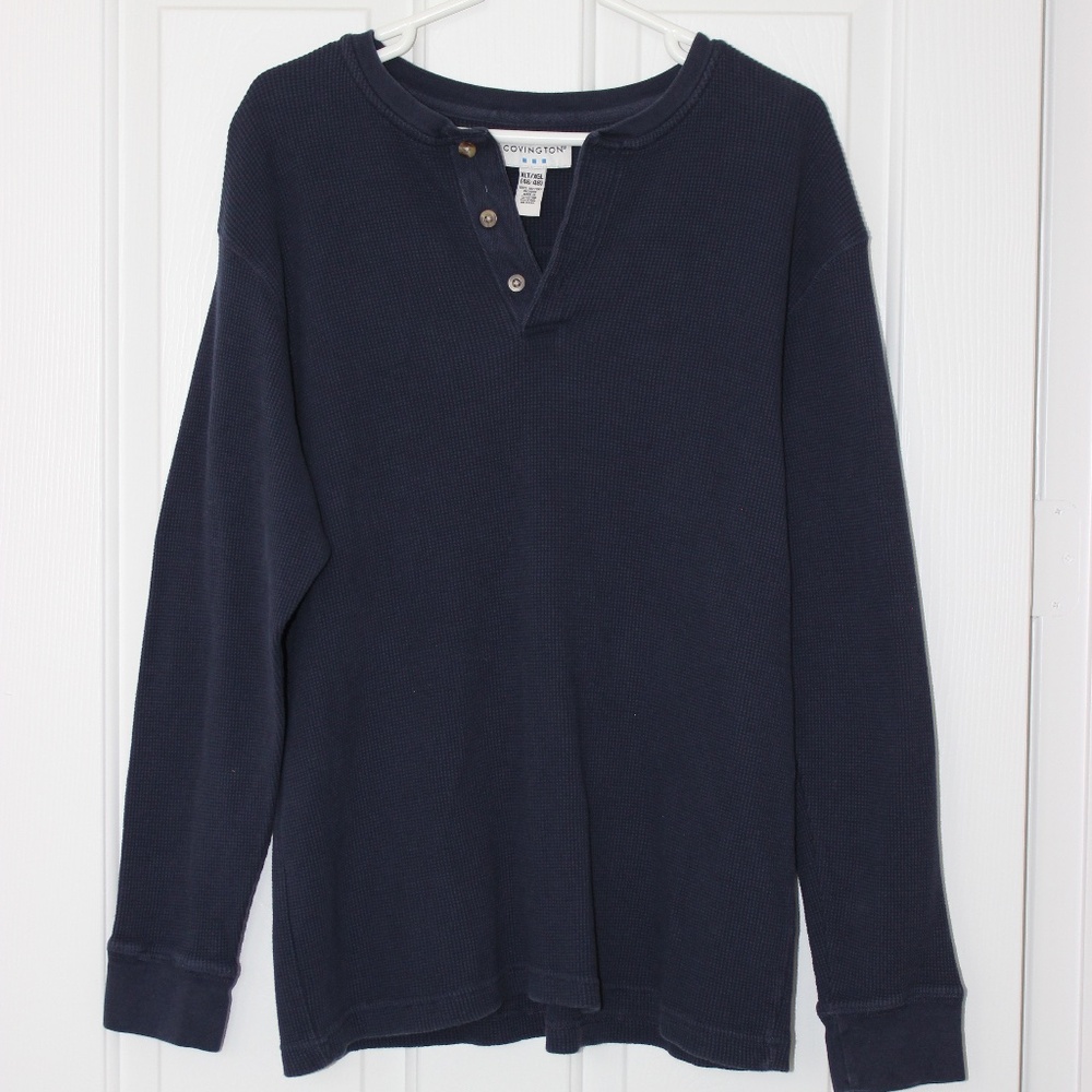 Mens Button Neck Sweater